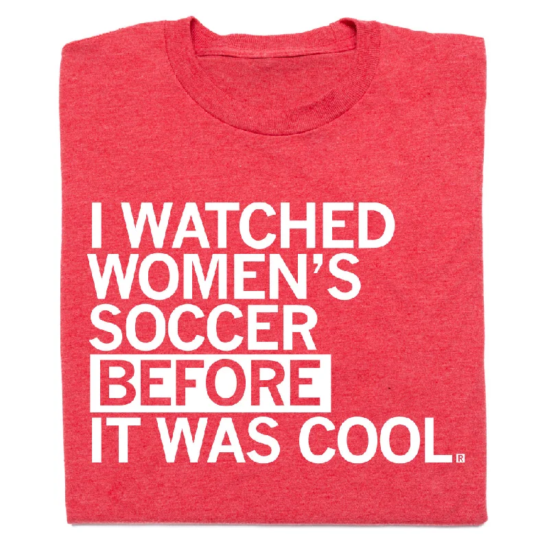 Women's Blouse with U-Shaped CollarI Watched Women's Soccer Before It Was Cool Red