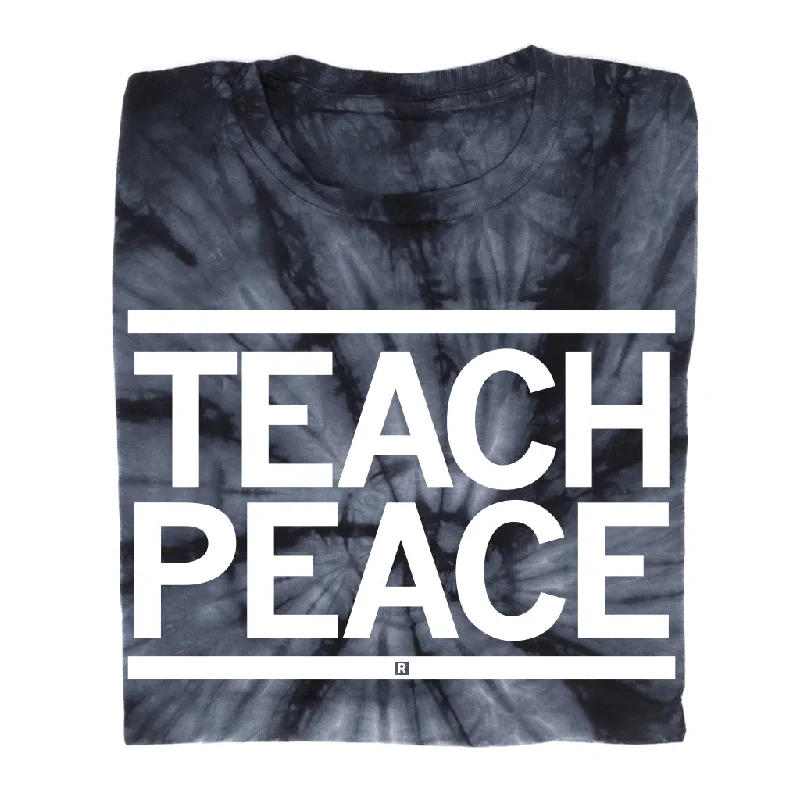 Women's Blouse with Lapel CollarTeach Peace Tie Dye