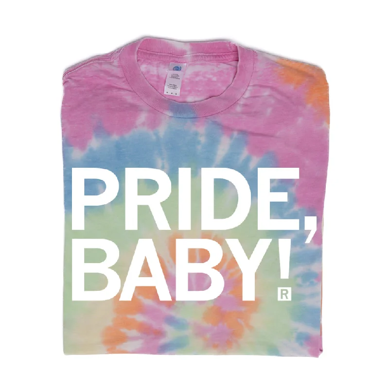 Women's Blouse with Mandarin CollarPride, Baby! Tie Dye