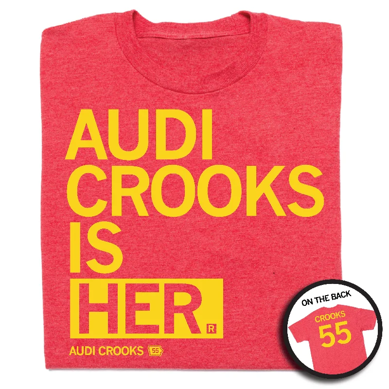 Women's Blouse with Low CollarAudi Crooks Is Her