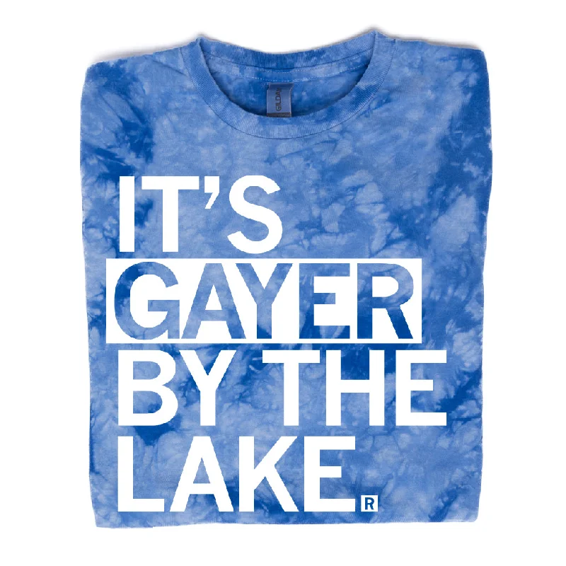 Women's Blouse with Square CollarGayer By The Lake Tie Dye