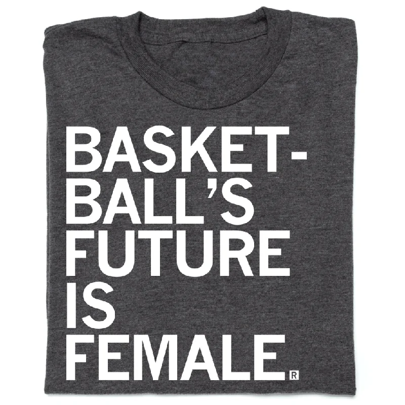 Women's Blouse with Gathered SleevesBasketball's Future Is Female Charcoal