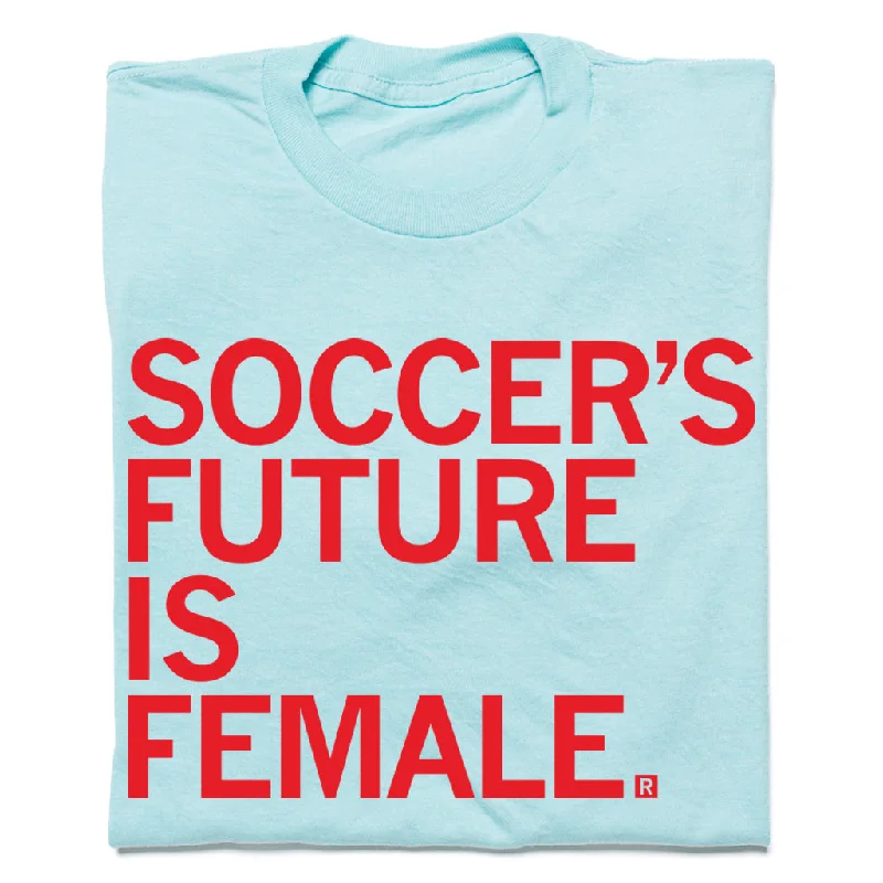 Women's Blouse with BeadsSoccer's Future Is Female Blue