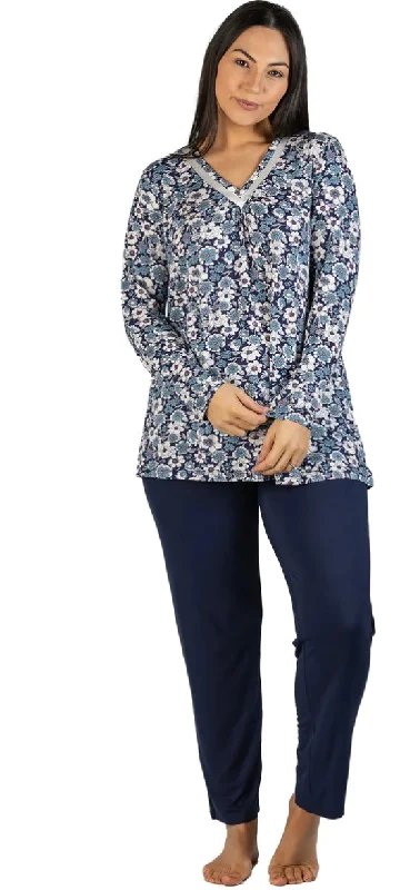 women's pajamas with adjustable waistbandsYuu Dahlia Pyjama Set y247D