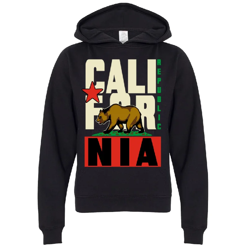 Women's Hooded Sweatshirts with Fitted SleevesCalifornia Republic Original Retro Bold Premium Youth Sweatshirt Hoodie