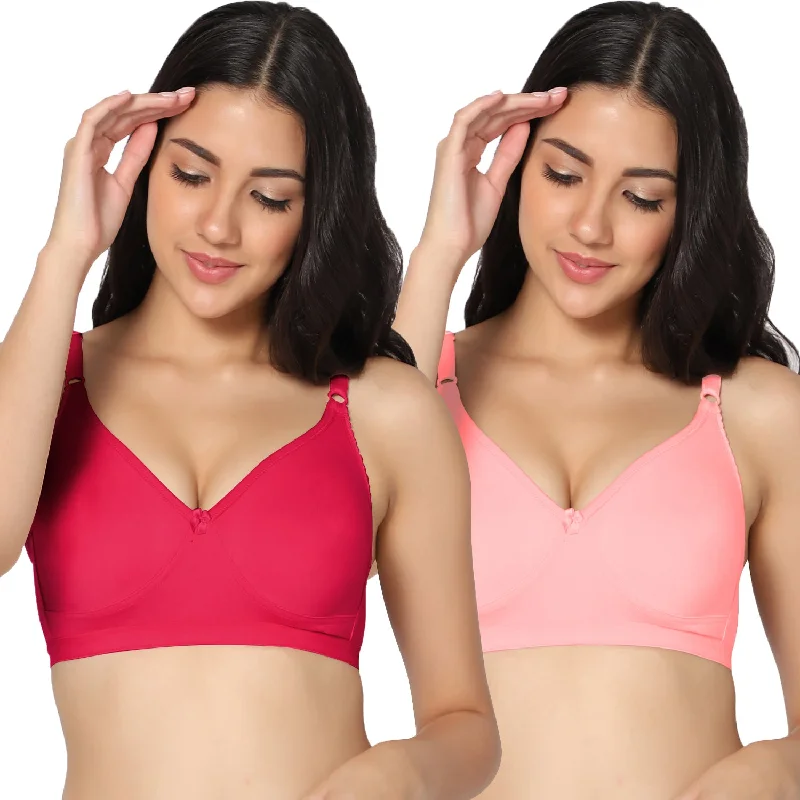 smoothing high-neck braFull Coverage Non-Padded Bra (Pack of 2)