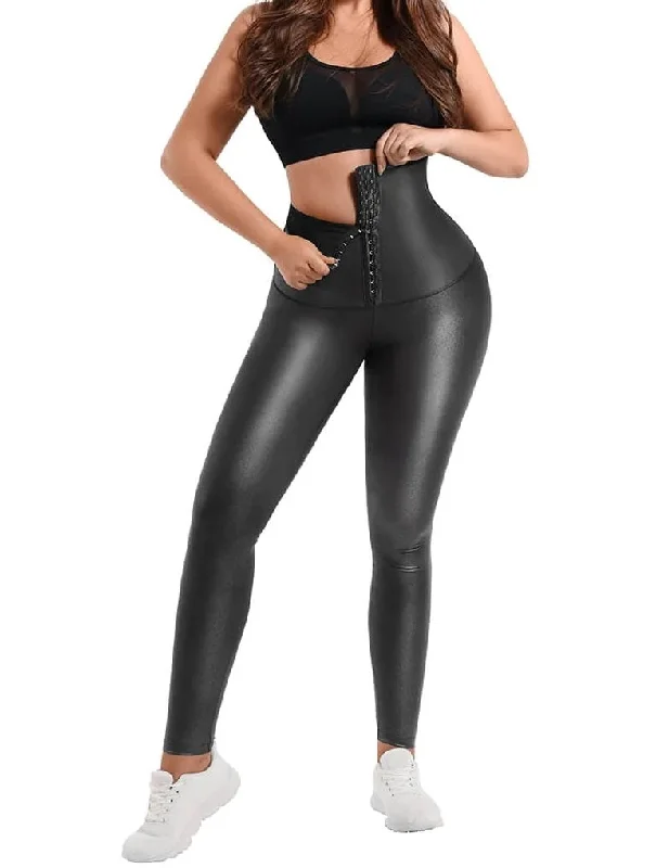 full-body shapewear with adjustable strapsLimited Edition- Faux Leather Legging