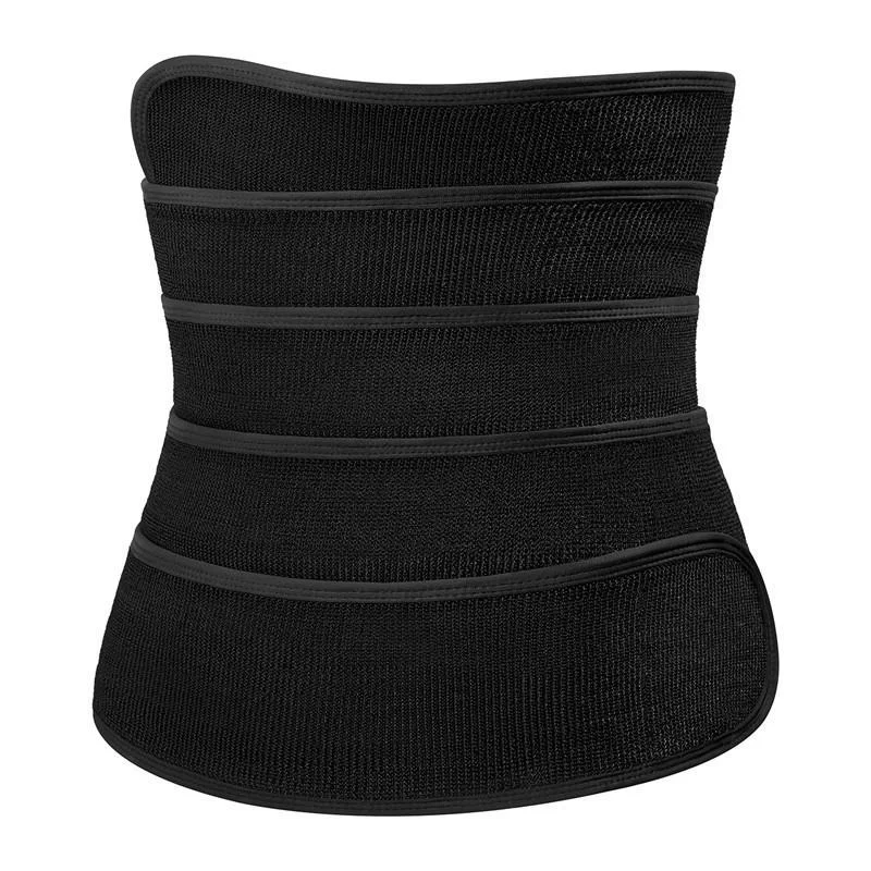 open-bust corset shapewear for waist definitionWaist Trimmer Wrap Fat Burning Sauna Waist Trainer Black- One Size Fit All