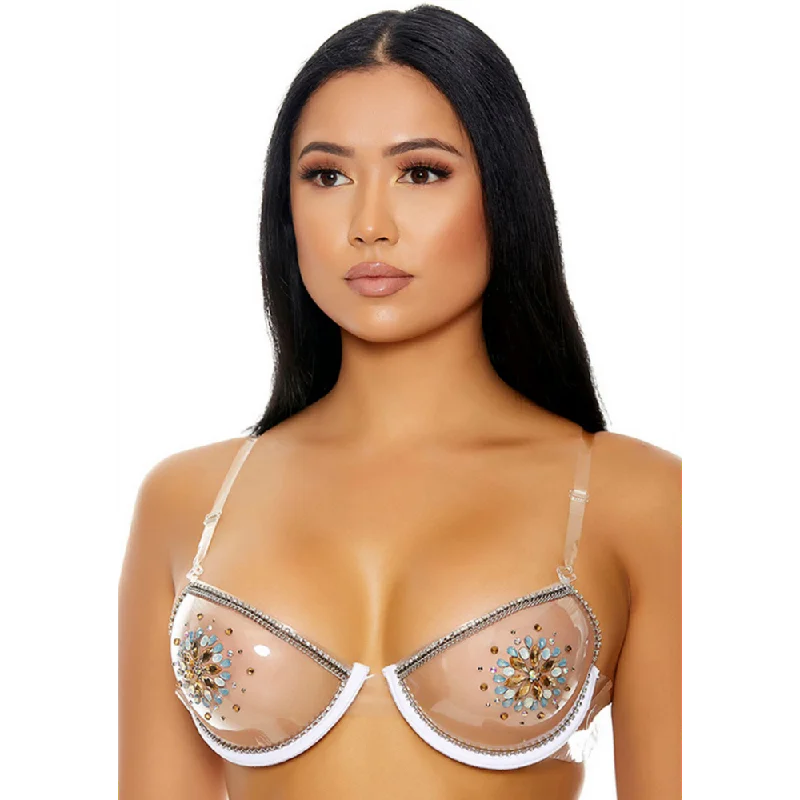 women's pajamas for ultimate relaxationClear The Air - Rhinestones Bra - One Size