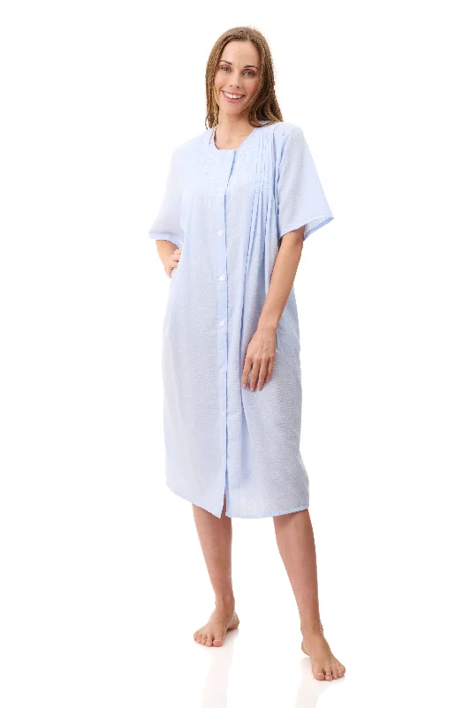 women's pajamas for a night of deep sleepGivoni seersucker brunchcoat 4ck31