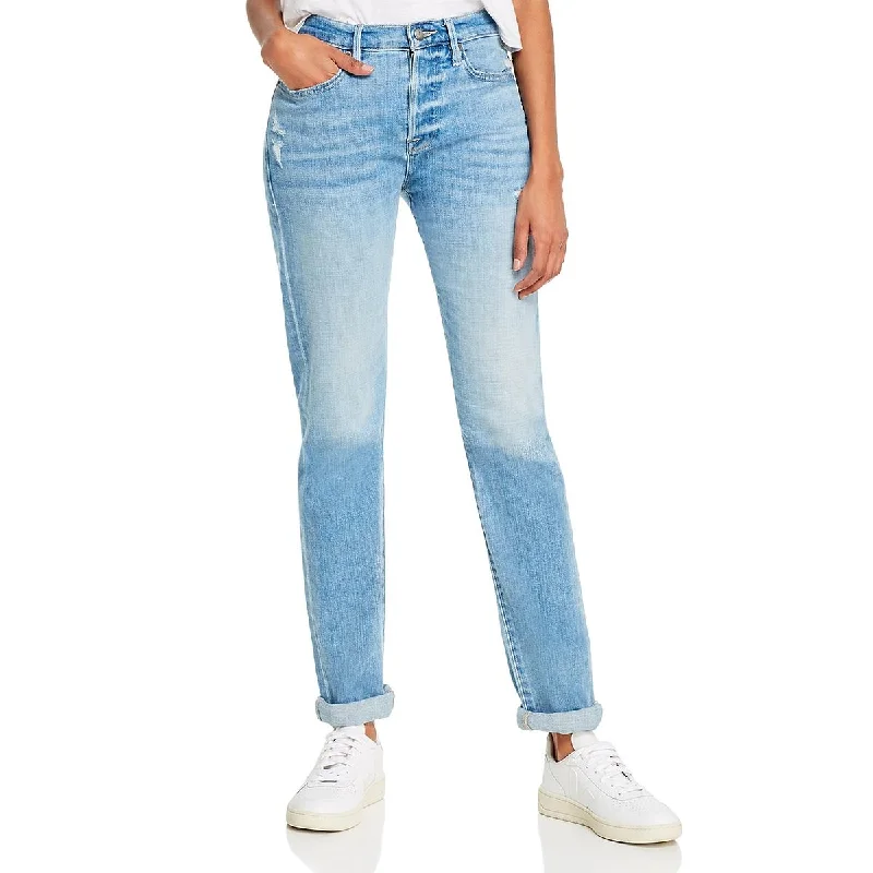 Women's Jodhpurs with Long LengthLe Beau Womens Denim Destroyed Boyfriend Jeans