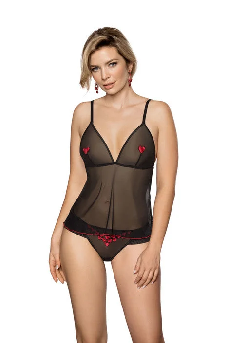 convertible bra with hook-and-eye closureSexy night top