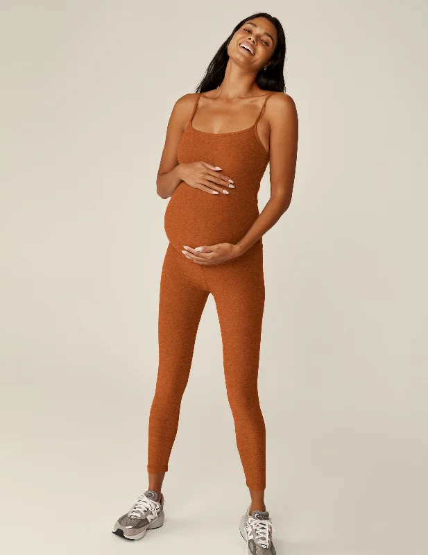 Women's Jumpsuits with Mandarin CollarSpacedye Uplevel Maternity Jumpsuit