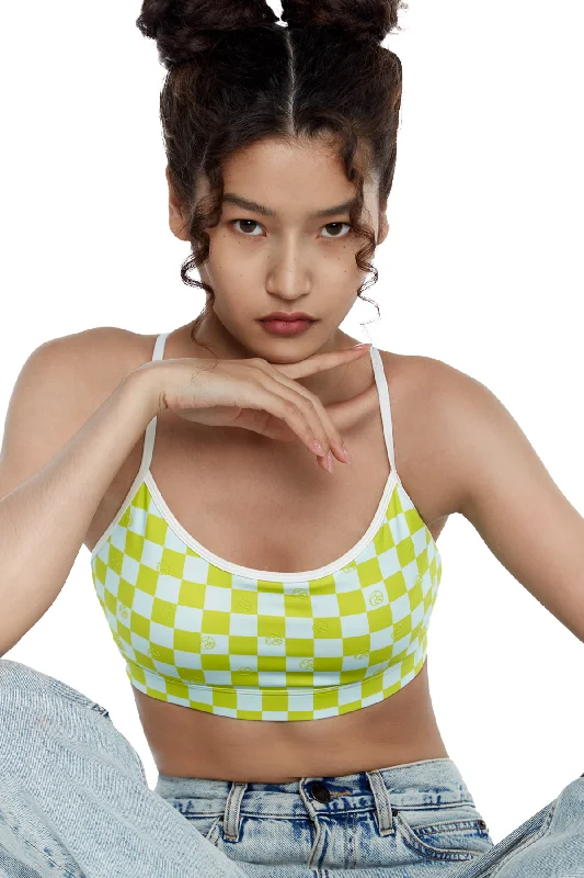 plus-size underwire balconette braTerra Checker Sports Bra