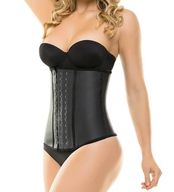 seamless shapewear for stretch fabricsThermal Waist Trainer/Cincher- Black