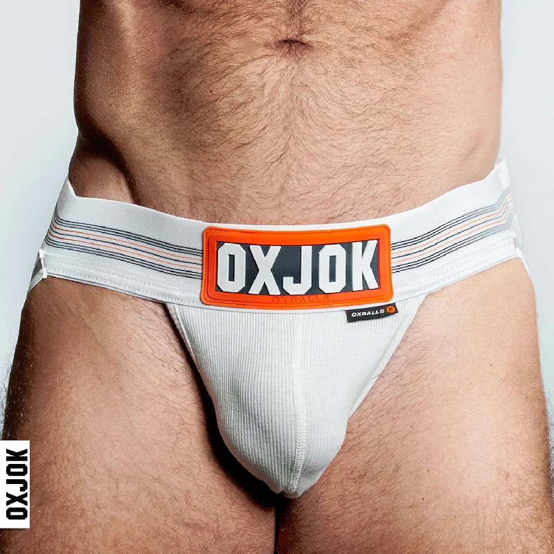 plus-size wireless braSlingjock Upthrust Slider-Strap Jock  White Snow - Small