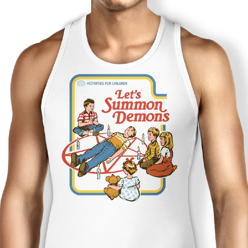 Women's Blouse with High CollarLet's Summon Demons - Tank Top