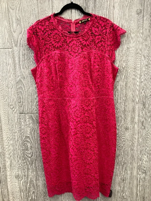 Women's High-Low DressesDress Casual Midi By Clothes Mentor In Pink, Size: 2x