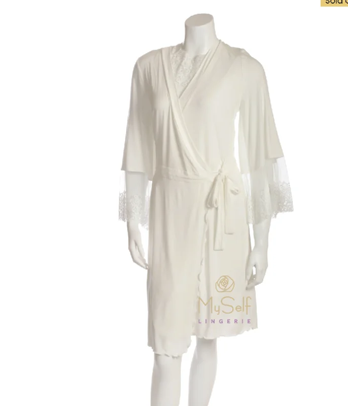 women's pajamas for those who love to dream3126 Knit robe ivory