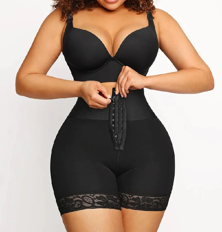 body shaper with lace trim for a touch of luxuryTummy Control BBL Short