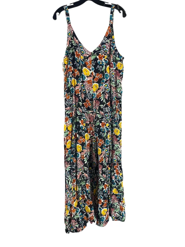 Women's Jumpsuits with Peter Pan CollarJumpsuit By Natural Life In Floral Print, Size: L