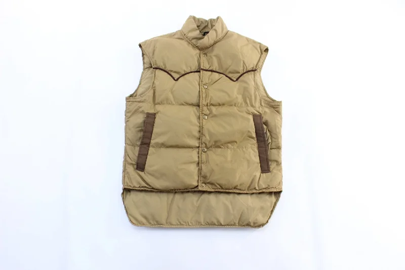 Women's Peacoats70's Comfy Brown Puffer Vest