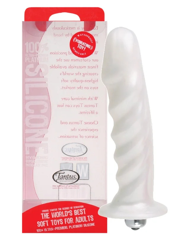 convertible bra with multiple wear optionsTantus Echo Silicone Vibrating Dildo - White Pearl