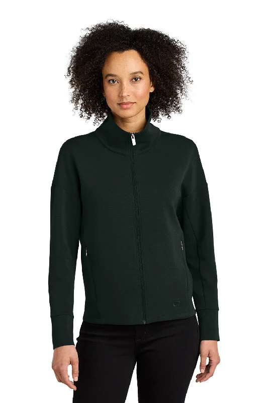 Women's Hooded Sweatshirts with Zipper ClosureOgio Womens Transcend Full Zip Sweatshirt w/ Pockets - Blacktop - New