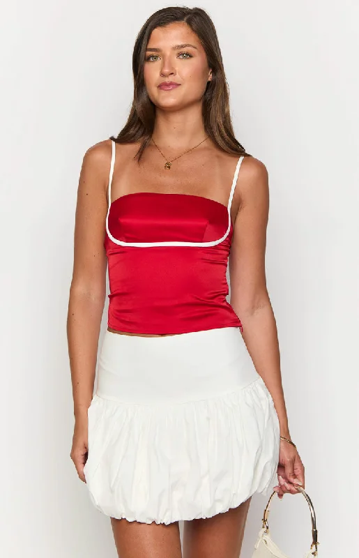 Women's Ruffled SkirtsOrsini White Bubble Skirt