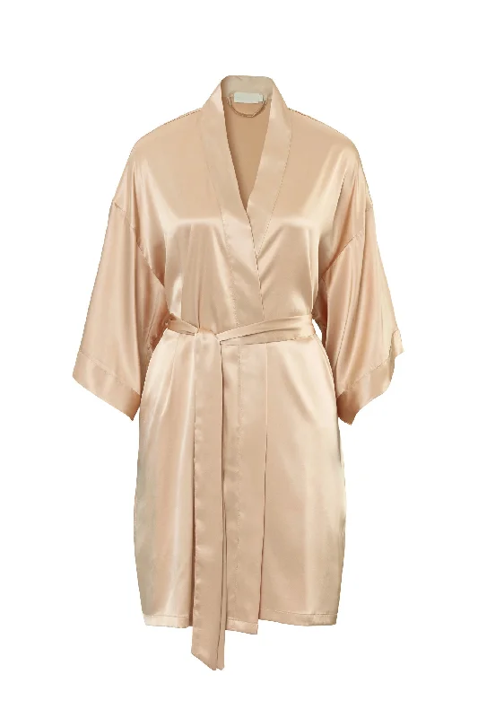 women's pajamas for a cozy night inSATIN ROBE - DESERT