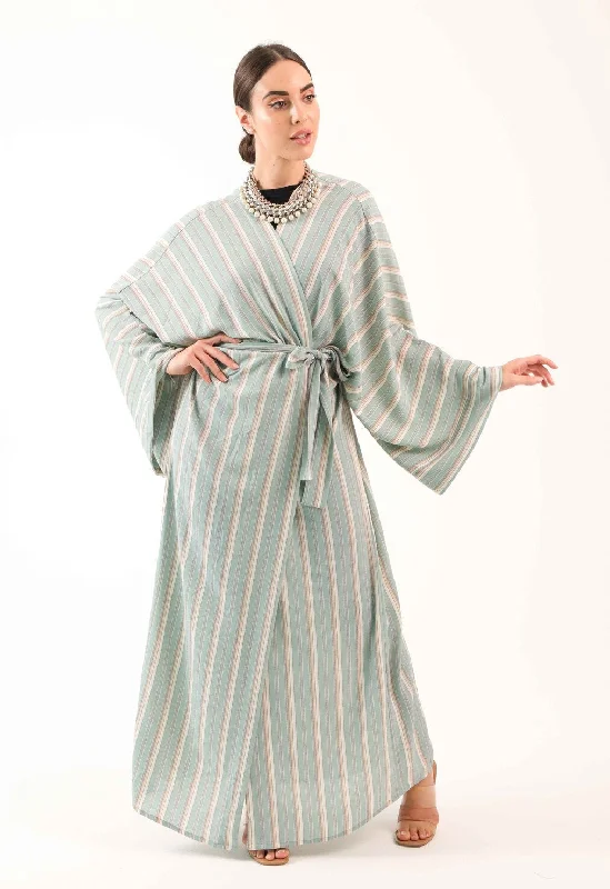 women's pajamas with hidden pocketsPistachio Honey Cake Kimono Abaya