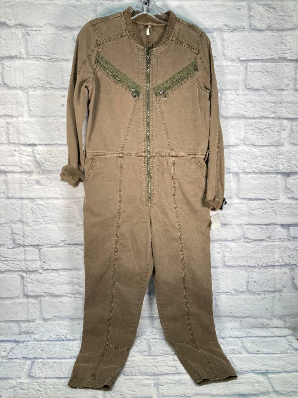 Women's Jumpsuits with Boat CollarJumpsuit By Free People In Green, Size: Xs