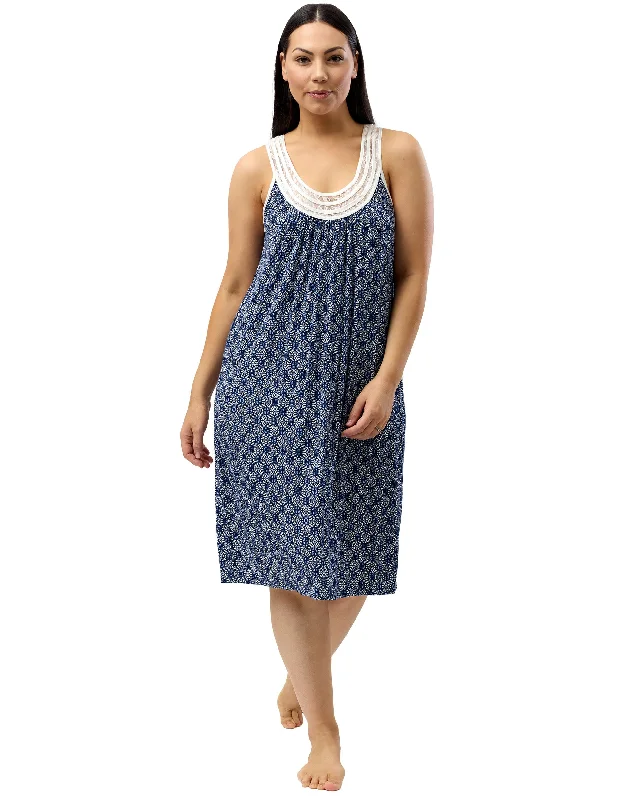 women's cotton pajama setsBATIK LACE CHEMISE