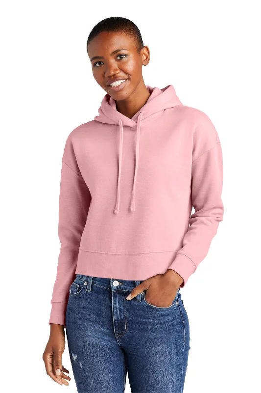 Women's Hooded Sweatshirts with Low WaistDistrict Womens V.I.T. Fleece Hooded Sweatshirt Hoodie - Wisteria Pink