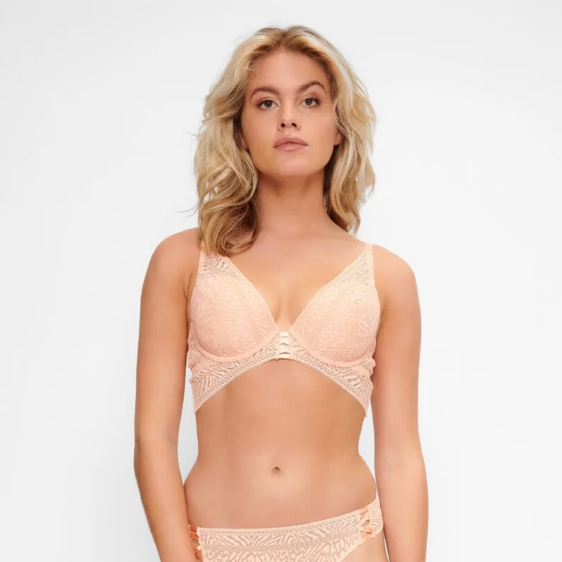 lace overlay convertible braLINGADORE - TRIANGLE PADDED BRA