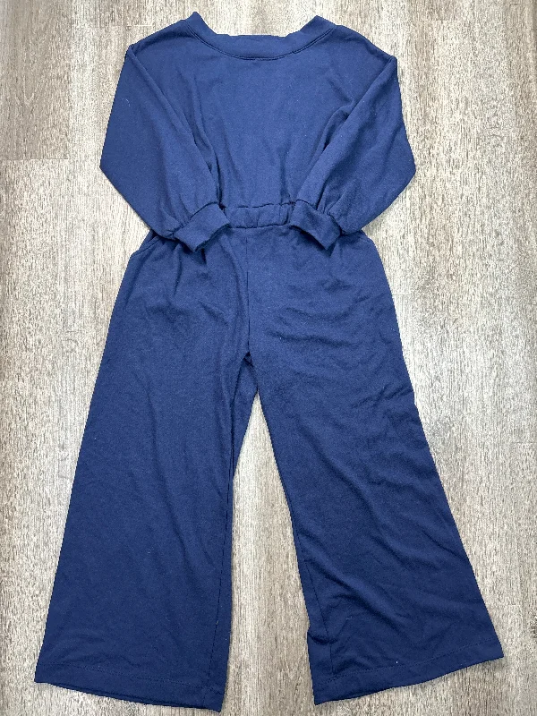 Women's Jumpsuits with Shawl CollarJumpsuit By Bucketlist In Blue, Size: L