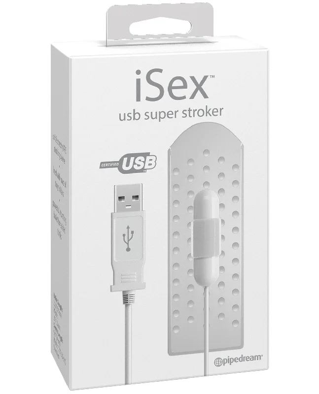 seamless bra with mesh lining for breathabilityIsex Usb Super Stroker - White