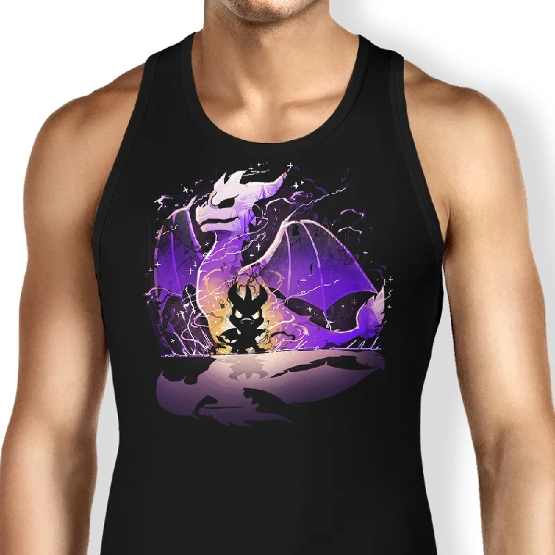 Women's Blouse with Sweetheart CollarDragon Game - Tank Top