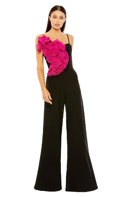 Women's Jumpsuits with Lapel CollarMac Duggal 11767 Jumpsuit