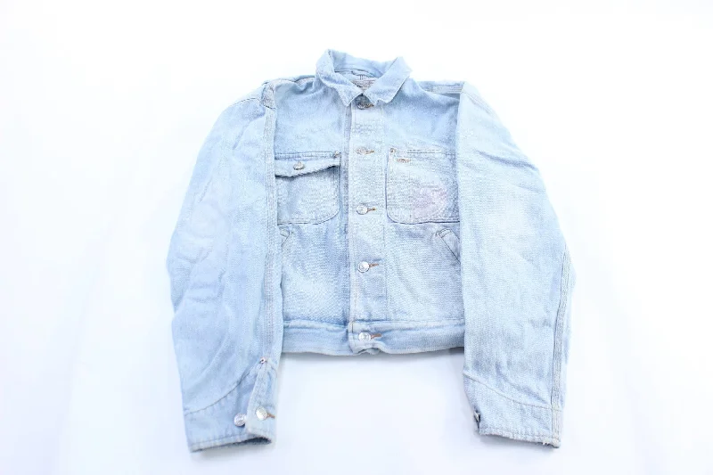 Women's Blazer CoatsVintage Polo Ralph Lauren Light Wash Denim Jacket