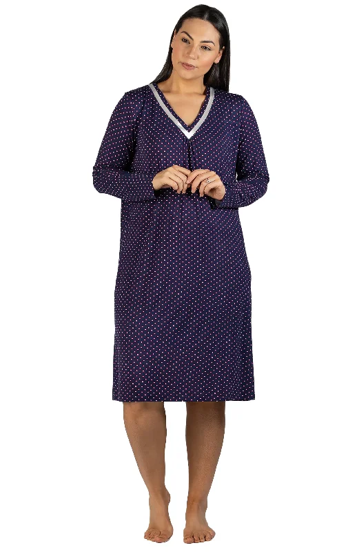 women's pajamas with built-in braWINTER DAISY SLEEP DRESS