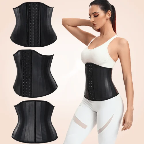 seamless shapewear for sensitive skin25 Bone Support Corset Waist Trainer For Women