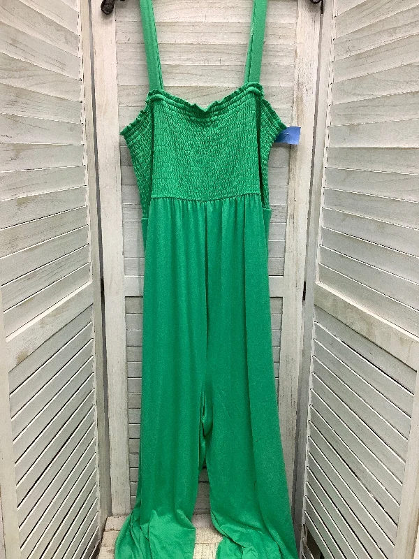 Women's Short-Sleeve JumpsuitsJumpsuit By Ingrid & Isabel In Green, Size: Xxl