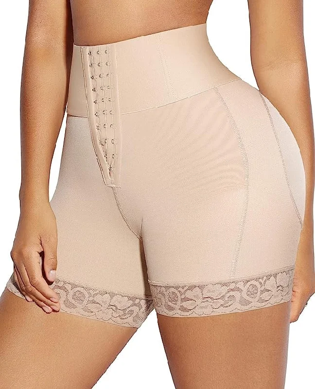 high-waisted shapewear shorts with power mesh for firmnessTummy Control BBL Short