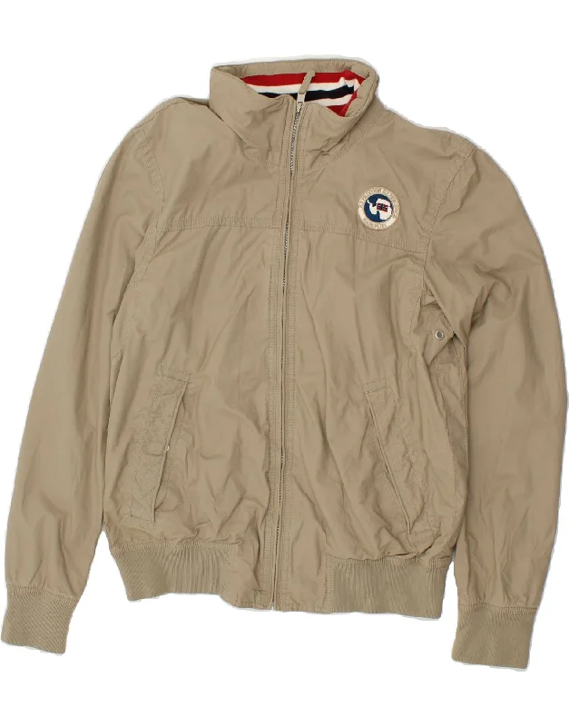 Women's Down CoatsNAPAPIJRI Womens Bomber Jacket UK 16 Large Beige Polyester