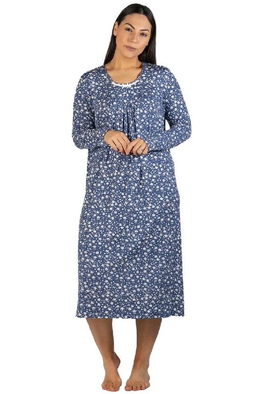 women's pajamas with a fitted designYuu Long Sleeve Ditsy floral Nightdress Y324DF