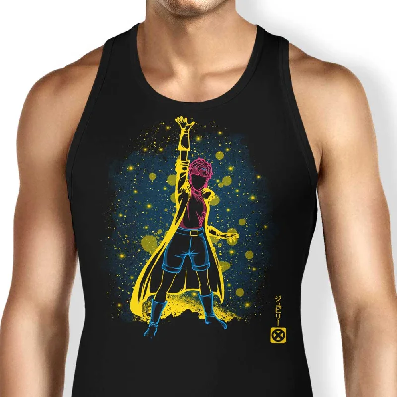 Women's Blouse with High CollarThe Fireworks - Tank Top