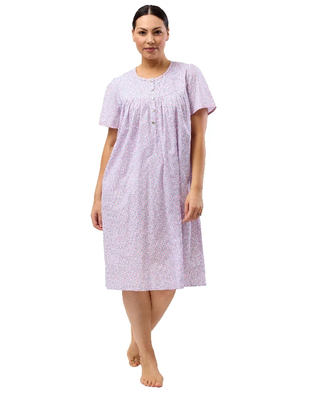 women's pajamas for those who value qualityGEO SHORT SLEEVE NIGHTIE