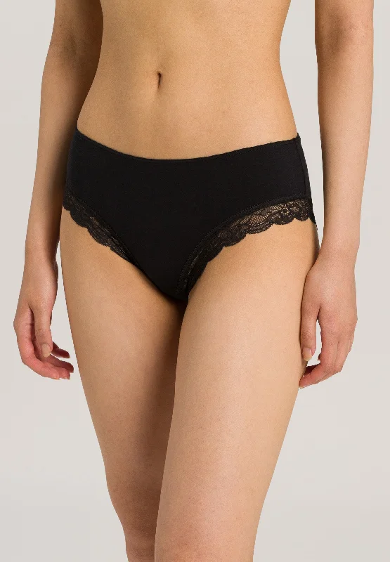 cotton-blend hipster panties for daily wearCotton Lace Midi Briefs