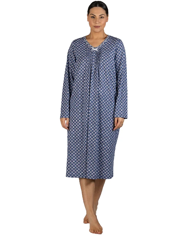 women's pajamas with a snug fitMID LENGTH GEO NIGHITE